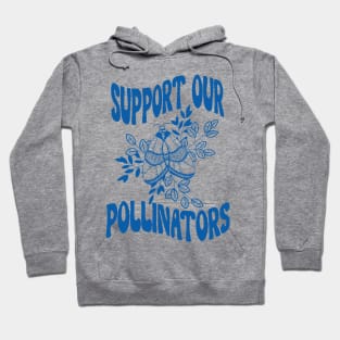 Support Our Pollinators Moth Hoodie